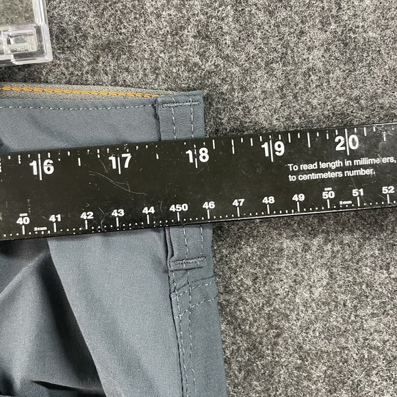 Eddie Bauer Pants Mens 36x32 Blue Gray Outdoors Hiking Nylon Cargo - Picture 5 of 8